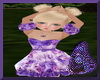 Girls Purple Floral Dres