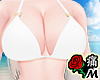 蝶 White Bikini Top