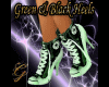 Green & blk heels