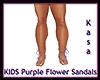 KID Purple Flower Sandal