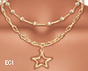 E. Gold Star Necklace