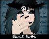 lRil Black Nails