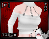[F] White Chain Sweater