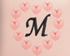 M Letter Love Tatto