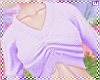 w. Lilac Crop Sweater