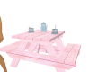 Pink Picnic Table