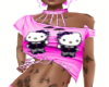 pink gothic kitty top