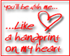 Handprint on my Heart