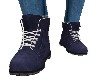 BLUE HIKING BOOTS