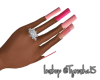 Pink Flame Nails