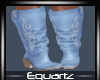 Ella Blue Denim Boots