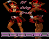 [CV]DAISY DRESS RED~BLK