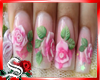 Pink Rose Nails