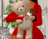 Valentines Bear and Rose