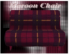 Maroon Flannel Couch