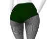 4GM GREEN FISHNET SHORTS
