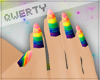 !Q! Rainbow Nails L
