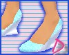 ~D Blue wedge heels