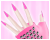 SK| Pink Studded Gloves