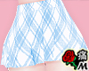 蝶 Blue Plaid Skirt