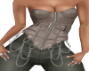 Tan Chained Corset