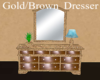 Gold/Brown  Dresser