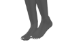 Pretty Feet White Toes.