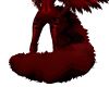 red black fluffy tail