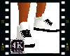 4K White/Blk Sneakers M