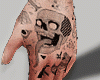 tatto hand skull