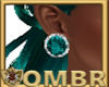 QMBR Teal Diamond Earrin