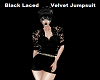 B/Laced Velvet Jumpsuit
