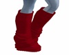red leggin boots