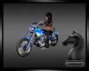 Ocean Blue Motorcycle