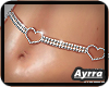! heart bellychain