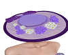 lavender floral hat