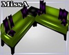 Lime/Purple Corner Couch