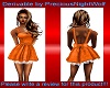 orange dress short maxim