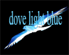 blue white dove light