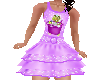 Flat Purple Ruffle Dress