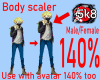 140% Tall BodyScaler M/F