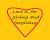Love Is For Giving