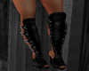 [LM]buckled boots-black