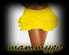yellow short skirt