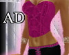 |AD|Pink Corset Bodysuit