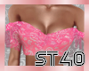ST40 Pink Bandana Top
