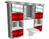 SILVER CABINET/TOILET 