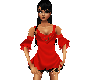 Red sexy mini dress