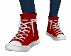 *RED*  HIGH TOP SNEAKERS