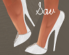 White Jewel Heels